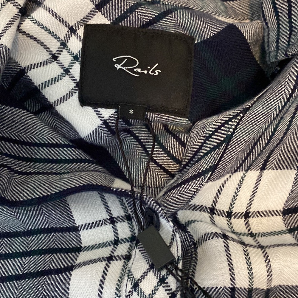 Rails Dylan Plaid Button Up Shirt Nwot! Size S - image 2